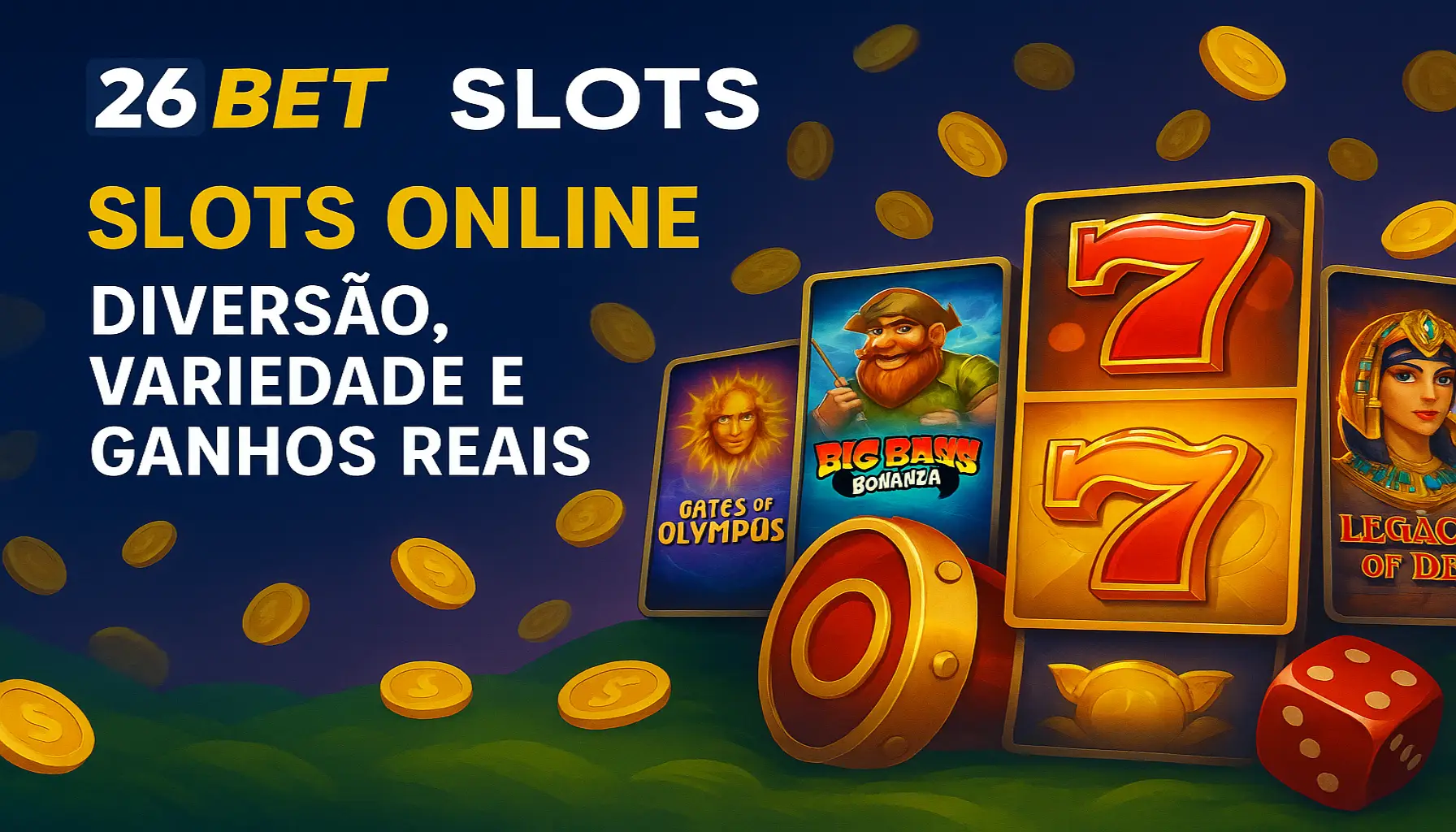 Explore o mundo das slot machines no 26BET Casino